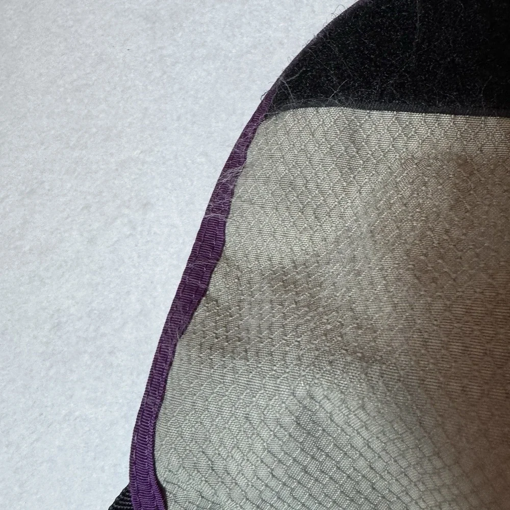 Timbuk2 Classic Crossbody Messenger Bag Nlack Purple Trim Adjustable Strap Bike